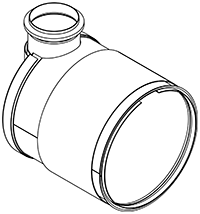 Soot filter/particles, exhaust system DINEX 58041