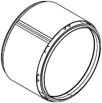 Soot filter/particles, exhaust system DINEX 58042