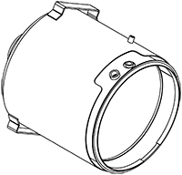 Soot filter/particles, exhaust system DINEX 58052