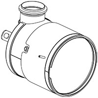 Soot filter/particles, exhaust system DINEX 58056