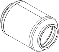 Soot filter/particles, DINEX 65010 exhaust system