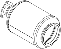 Soot filter/particles, DINEX 65024 exhaust system