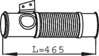 DINEX 68091 exhaust pipe
