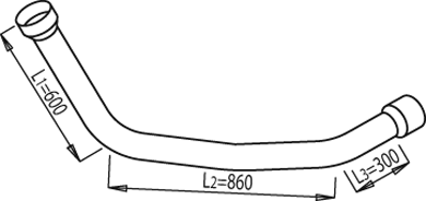 DINEX 68110 exhaust pipe