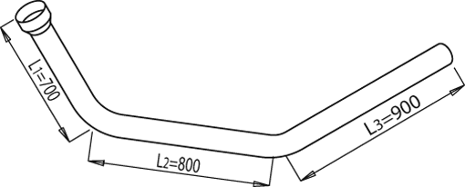 DINEX 68150 exhaust pipe