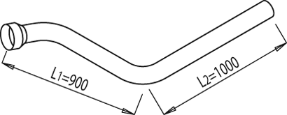 DINEX 68155 exhaust pipe