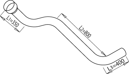 DINEX 68169 exhaust pipe