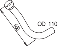 DINEX 68170 exhaust pipe
