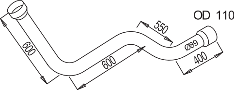 DINEX 68183 exhaust pipe