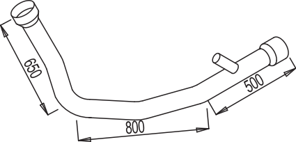 DINEX 68198 exhaust pipe