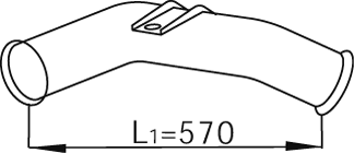 DINEX 68241 exhaust pipe