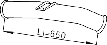 DINEX 68256 exhaust pipe