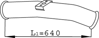 DINEX 68264 exhaust pipe