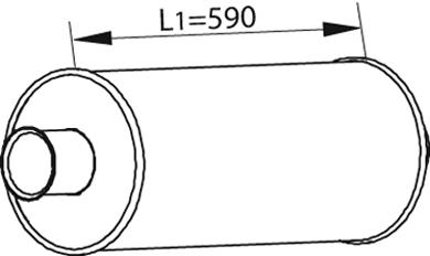Central/posterior silencer DINEX 68331