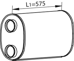Central/posterior silencer DINEX 68333