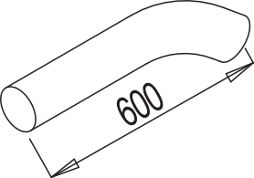 DINEX 68600 exhaust pipe
