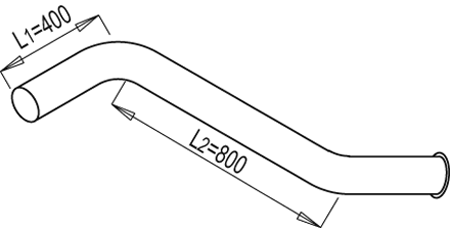 DINEX 68651 exhaust pipe