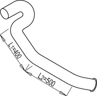 DINEX 68653 exhaust pipe