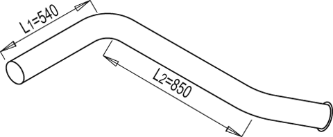 DINEX 68655 exhaust pipe