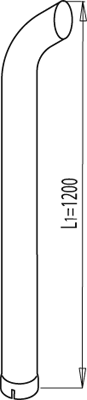 DINEX 68661 exhaust pipe