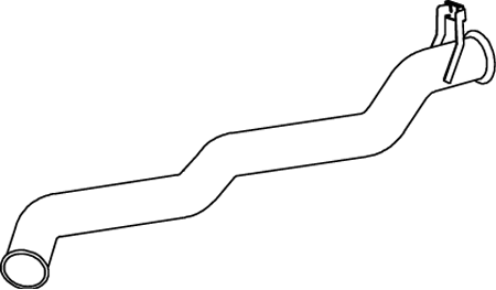 DINEX 68692 exhaust pipe