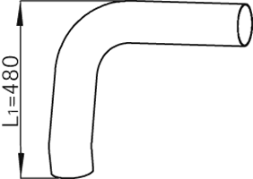 DINEX 68712 exhaust pipe