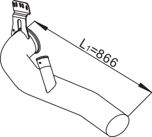 DINEX 68715 exhaust pipe