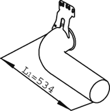 DINEX 68716 exhaust pipe