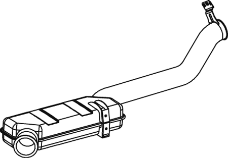 Subsequent silencer DINEX 68718
