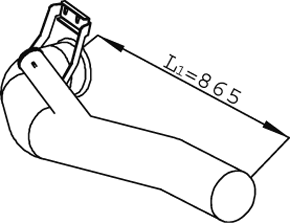 DINEX 68762 exhaust pipe