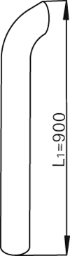 DINEX 68767 exhaust pipe