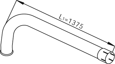DINEX 68770 exhaust pipe