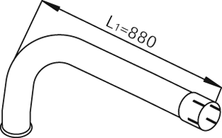 DINEX 68771 exhaust pipe