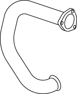 DINEX 69120 exhaust pipe