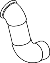 DINEX 69165 exhaust pipe