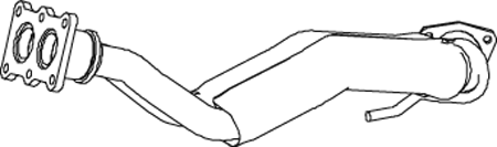 Exhaust Pipe Vw TRANSPORTER T4 Bus · Vw TRANSPORTER T4 Platform/Chassis (70E, 70L, 70M, 7DE, 7DL, 7D · Vw TRANSPORTER T4 Van