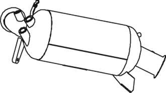 Soot/Particulate Filter, exhaust system Vw MULTIVAN T5 · Vw TRANSPORTER T5 Bus · Vw TRANSPORTER T5 Van
