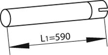 DINEX 80150 exhaust pipe