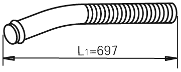 DINEX 80195 exhaust pipe