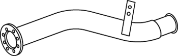 DINEX 80244 exhaust pipe