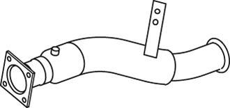 DINEX 80245 exhaust pipe