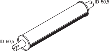 Central/posterior silencer DINEX 80307
