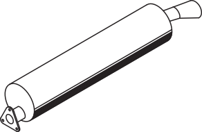 Central/posterior silencer DINEX 80313