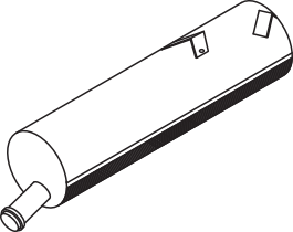 Central/posterior silencer DINEX 80317