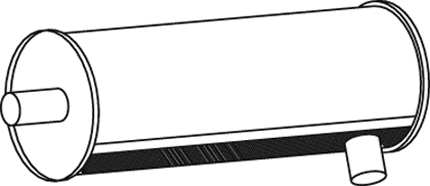 Central/posterior silencer DINEX 80325