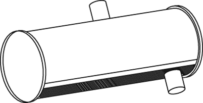 Central/posterior silencer DINEX 80329