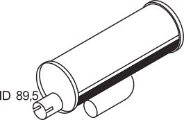 Central/posterior silencer DINEX 80348