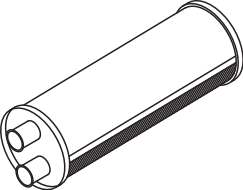 Central/posterior silencer DINEX 80378