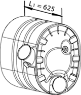 DINEX 80390 media silencer