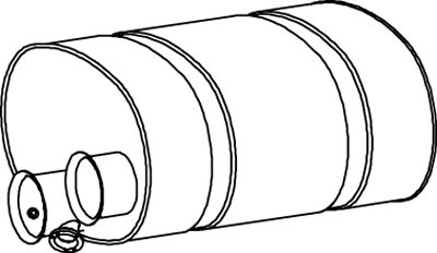 Central/posterior silencer DINEX 80392